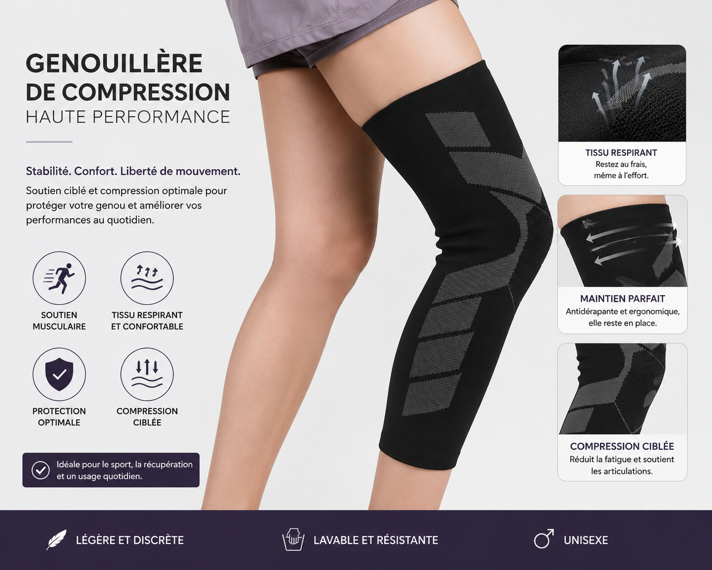 Genosport – Genouillère Sport Longue